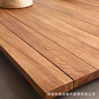 老木榆榻16963榻地台床米日式实木阳台卧室儿童双床中式矮床民宿人床