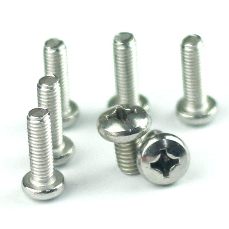 M6不钉锈钢34盘头机钉十字槽盘头螺丝锈钢盘不头螺G0B595818-85