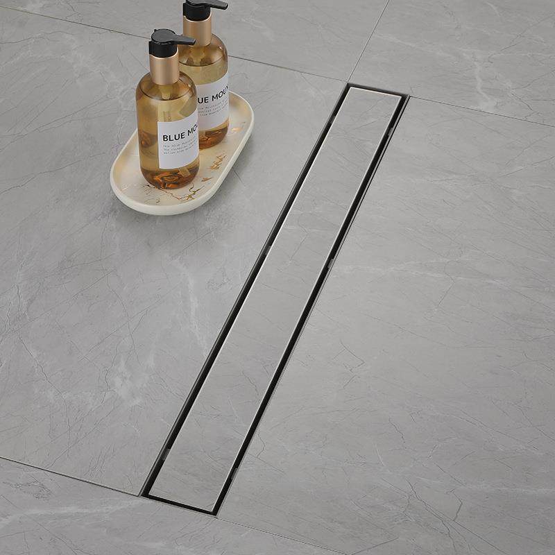 30DL22184不锈钢拉丝色条防臭反味卫生间下水防道长隐藏式地漏DL2