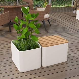 户外不锈钢花箱合铁艺花054钵圆形花室外器售楼部花花盆坛组商场