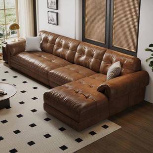 沙发式 509极简复古意风客直排贵妃大小户型厅耳朵沙发