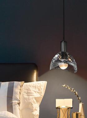 现代简约卧室床头全吊灯餐厅台茶室个性Y419轻铜奢吧元宝晶小吊水