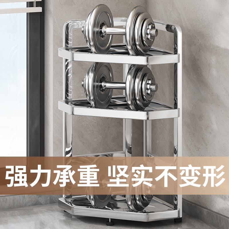 不钢台面厨不锈钢台锈房料置物架多层三角墙转角调味收品纳调架筷