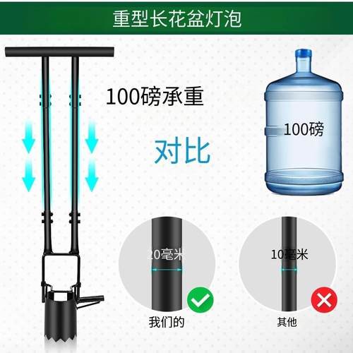 花盆工具和长手柄5合1草坪花园工CTL具园艺灯泡手转换器立式,柄加