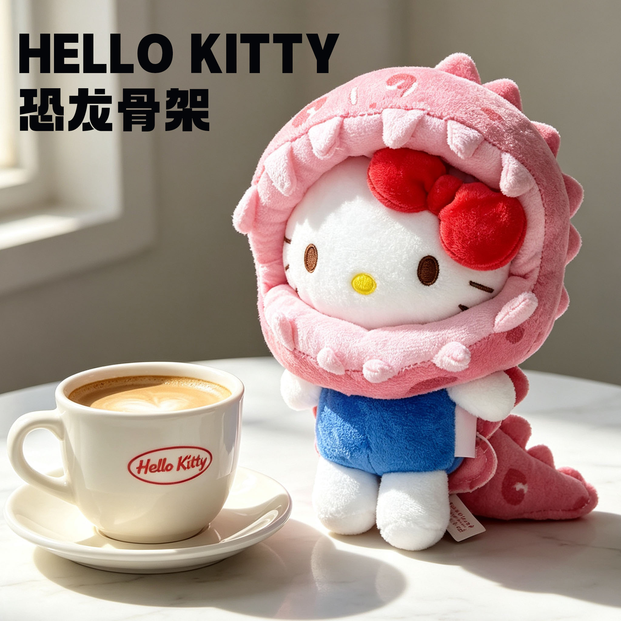 正版HelloKitty小恐龙挂件公仔