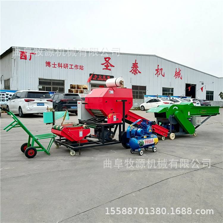 多功能养殖青贮打捆包膜机 高效打捆圆捆包膜机 秸秆发酵裹包机