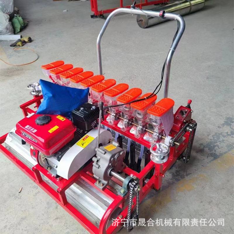 手推式电动蔬菜播种机 各种稻谷 药材播种机6行8行多种规格