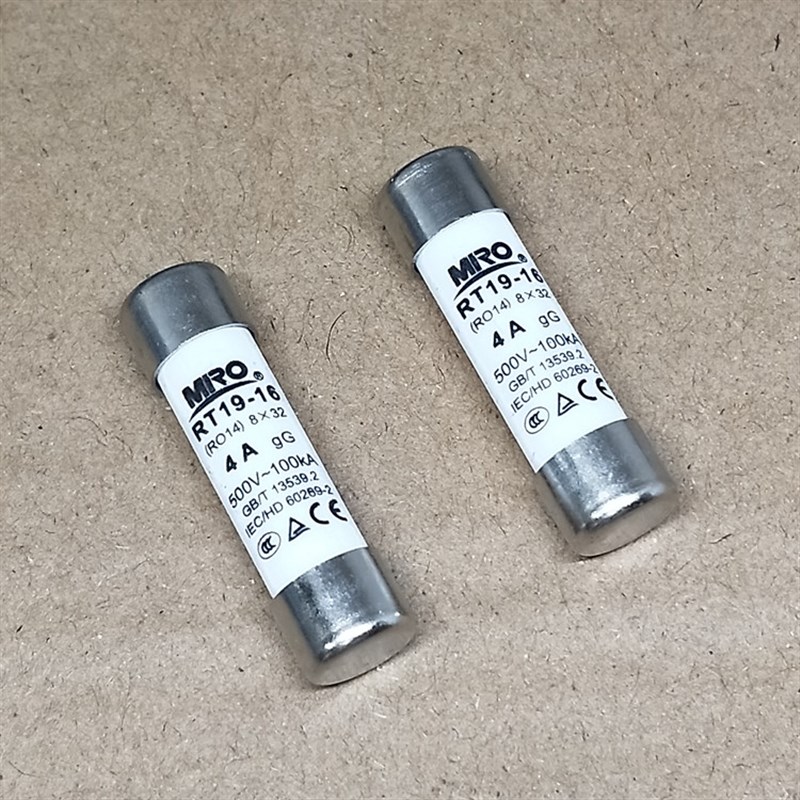 茗熔RT19-16(RO14)熔断器 500V 0.5A 1A 2A 3A 4A 5A 6A 8X32mm