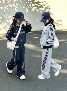 女童秋季韩系洋气套装2026新款