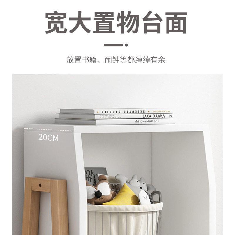 现货家用书架置物架简易卧室靠墙收纳架两层多用途可拆卸储物柜子