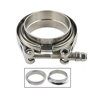 排气管卡箍304不锈钢法兰子母接头V型抱箍消声器喉箍管夹卡扣