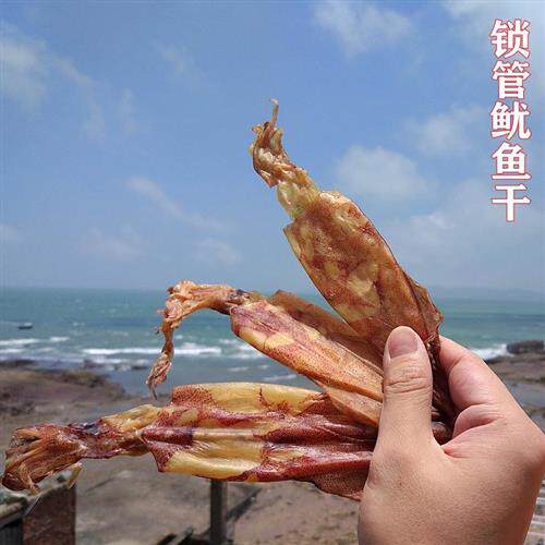 本港小管鱿鱼干500g新鲜淡晒锁卷仔海鲜干货 新货小鱿鱼灯钓干货