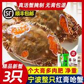 红膏呛蟹整只宁波特产生腌舟山梭子蟹咸蟹醉蟹螃蟹炝蟹即食飞机蟹