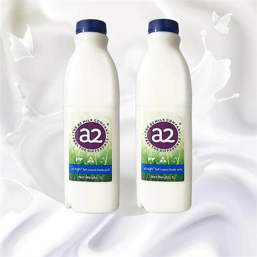 [5.14发货]a2鲜奶澳洲进口A2酪蛋白巴氏杀菌儿童营养全脂纯奶4瓶