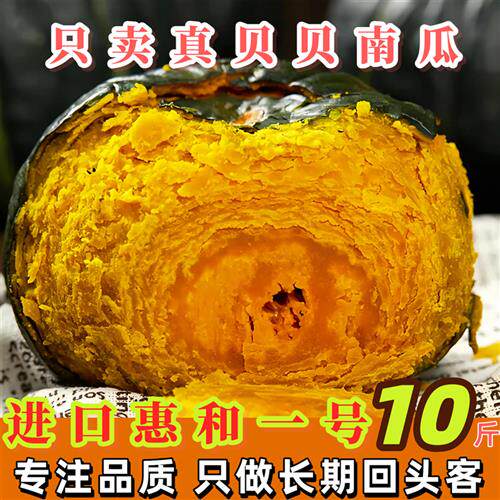 进口惠和一号正宗贝贝南瓜板栗味老南瓜婴儿辅食小南瓜粉糯香甜10