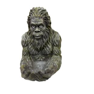 跨境新款Bigfoot Bird Feeder大脚怪树脂喂鸟器投食花园庭院装饰