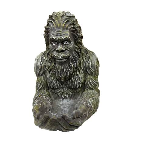 跨境新款Bigfoot Bird Feeder大脚怪树脂喂鸟器投食花园庭院装饰