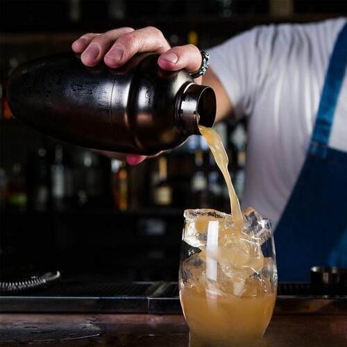 304日式不锈钢三段式调酒器雪克壶Shaker鸡尾酒摇酒调酒用具550ml