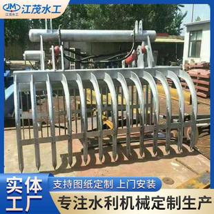 抓斗清污機 供應河道全自動撈草機移動液壓抓斗清污機懸掛式