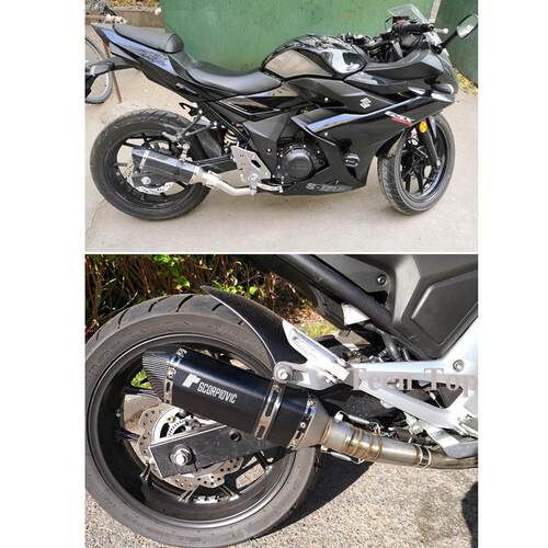 51mm改装摩托小六角天蝎排气春风250SR 450SR 150/250NK排气管