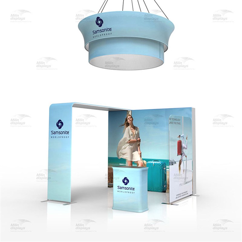 快幕秀标准展位展台设计制作 便携展位展览展示背景