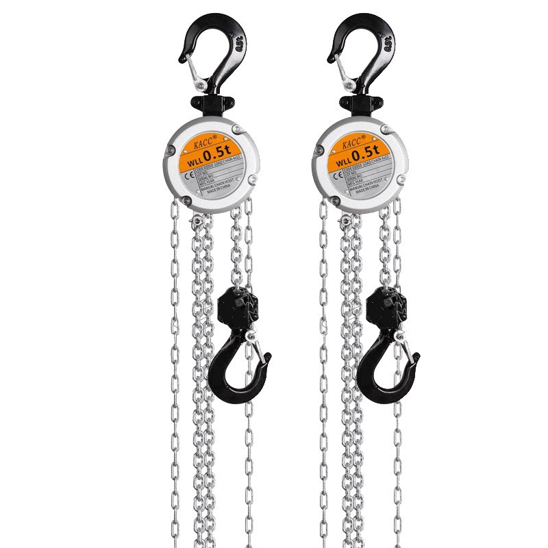 KACC铝合金手拉葫芦 迷你倒链0.25/0.5/1吨3米小型手动铝合金葫芦