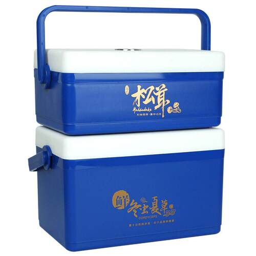 松茸包装盒空盒2斤5斤鲜松茸手提冷藏冷冻保温箱鲜松茸礼品包装盒