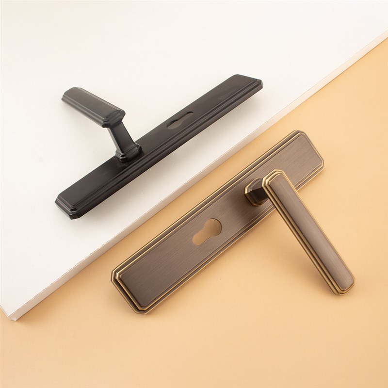 欧式轻奢门锁静音房门锁家用室内卧室房间木门锁通用型锁具门把手