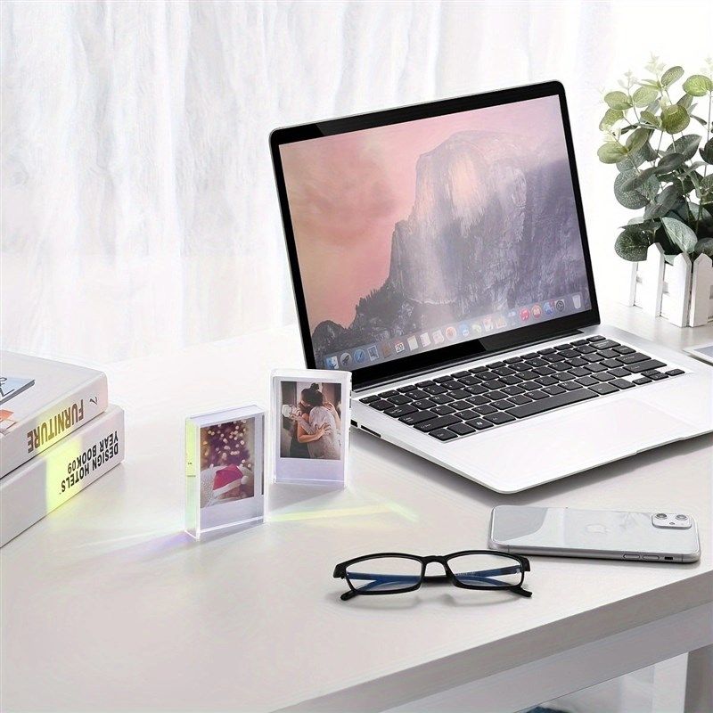 3件装迷你相框宝丽来相框适用于桌面和桌面的彩虹亚克力相框,家居饰品,相框/画框,淘宝优惠券,粉丝福利购,淘宝优惠卷