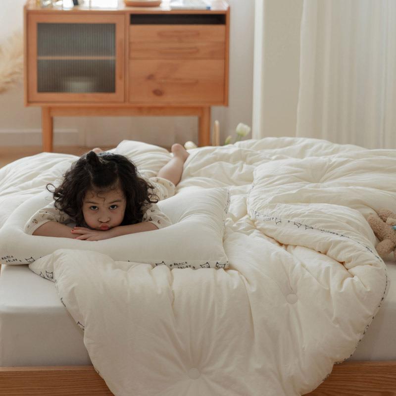 洗全棉大豆维被猫生BZF全棉水活儿童被纤芯冬保暖秋被