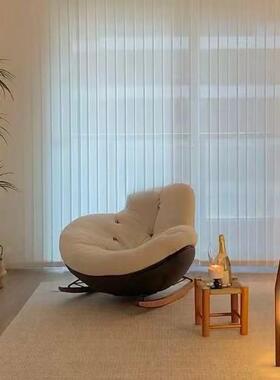 人简约休现代摇摇厅椅网红客阳台懒躺椅闲椅子轻奢单RBY人沙发午