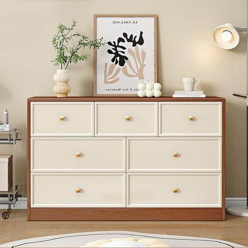 柜卧室储物尾柜子现代简约抽屉实斗木收见详情纳柜客厅五斗橱柜床