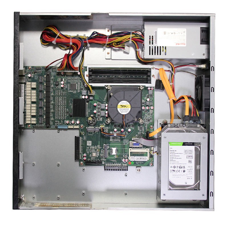 万兆C236主板6电8光1U机架式