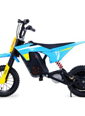 新款儿VRK童电动两轮越野车Y5儿童电车动越车小玩具可充野型电童