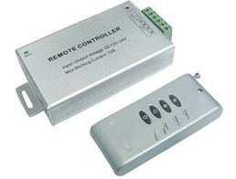 LED RGB七彩色灯带灯条色温控制器 12-24V 24A 调光器 4键RF遥控