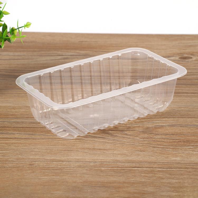 2014空3.0长无方形烤肉盒PP打包盒鸭货塑装封盒骨鸡爪真覆012膜包