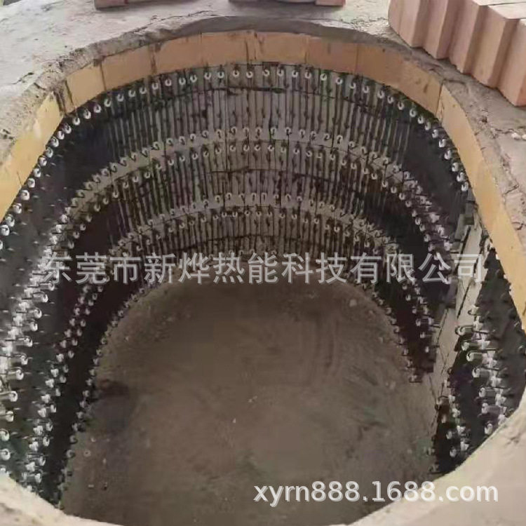 全纤维椭圆坩埚式铝合金熔炉