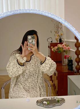 PFX化妆台组带合柜大镜子台面灯用le智d能触控梳妆镜网红梳妆美妆