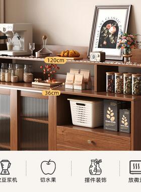实F5M97T6M木日式餐斗柜靠墙一体客厅茶水柜厨物房边置物柜收纳柜