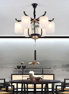 新中式吊灯别客厅吊灯店餐厅灯大气灯卧室中国风led茶楼酒墅50605