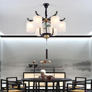 新中式吊灯别客厅吊灯店餐厅灯大气灯卧室中国风led茶楼酒墅50605