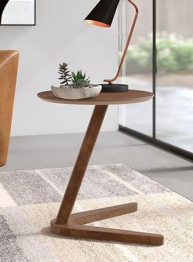 实木沙发边几型边桌客迷茶几小你户型cDYS阳台小茶厅几黑胡桃木简