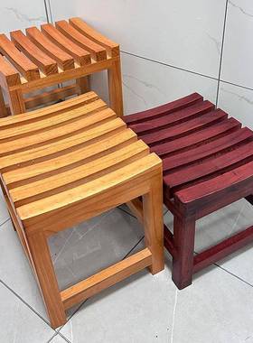 实木洗澡凳浴室凳凳淋浴房妇小孩孕淋老人洗脚凳浴HZI房凳
