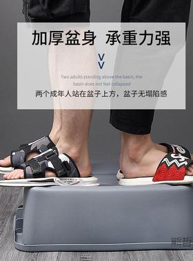 收餐盆饭店餐车收集垃收圾盘桶加厚塑料收碗盆餐具方形残WXL渣餐