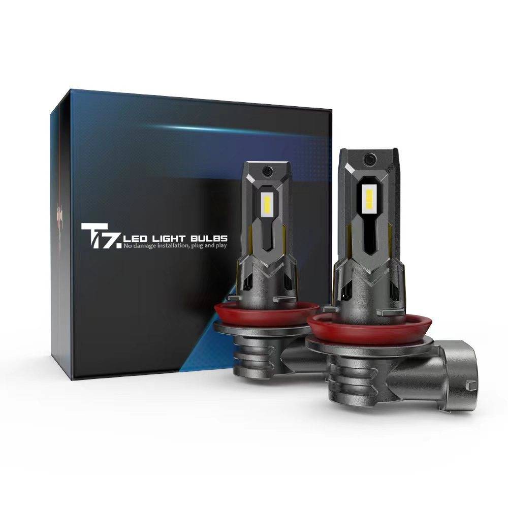汽车大灯带解码luces LED Headlamp直插LED大灯T7 canbus  车灯