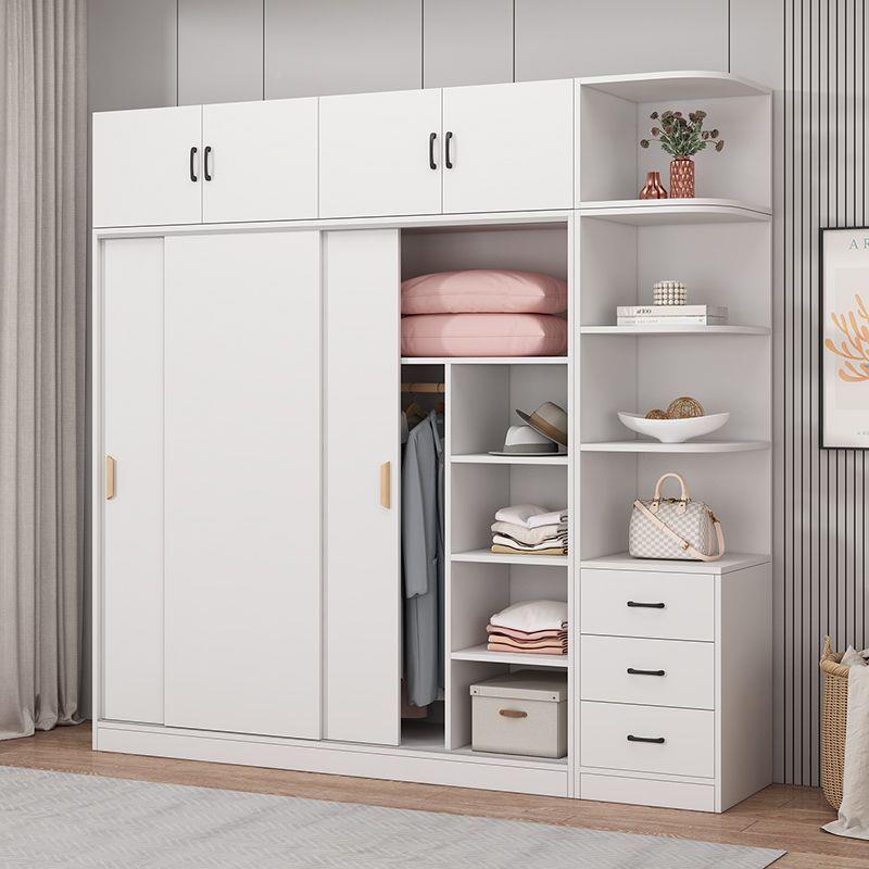 衣门家用卧室简易组装推组TXM拉收纳柜储物简约现代出租房儿童衣