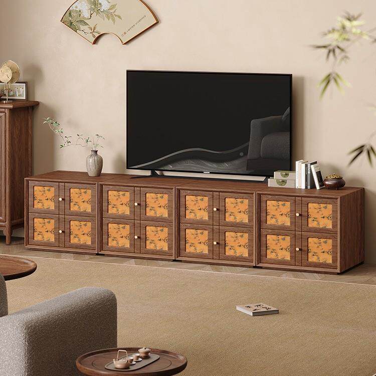 宋式古美学中古风复香云纱全木斗柜S215卡门实客厅餐边柜储物卡门