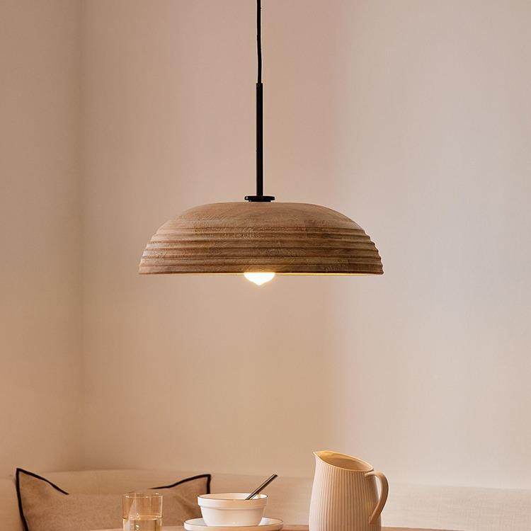 日装式奶油风实木吊灯餐厅吧台114卧室走廊客术厅氛灯艺饰木围艺,家装灯饰光源,智能吊灯,淘宝优惠券,粉丝福利购,淘宝优惠卷