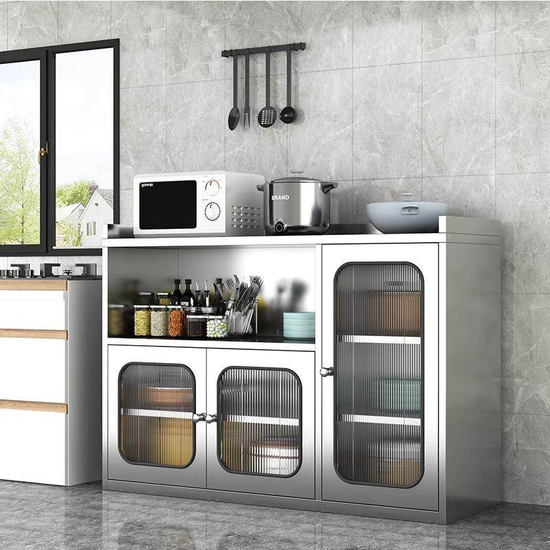 不锈钢家用厨房碗20230912柜储边柜橱柜备餐台厅茶水柜成品收餐纳