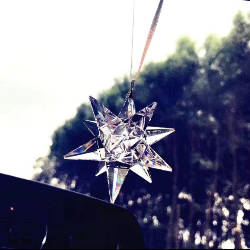 205新花款流星锤水晶车挂挂521件车晶内车2载水晶挂件水雪车挂